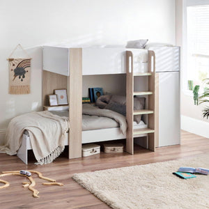 Horizon Bunk Bed - Pale Wood And White - Living with Luxury