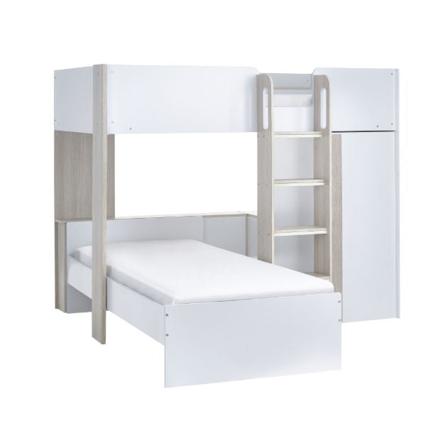 Horizon Bunk Bed - Pale Wood And White - Living with Luxury