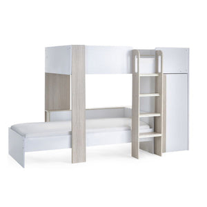 Horizon Bunk Bed - Pale Wood And White - Living with Luxury