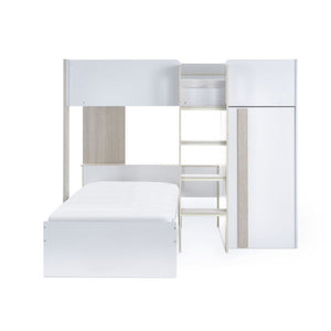 Horizon Bunk Bed - Pale Wood And White - Living with Luxury