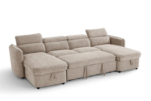 Capri Sofabed U Shape Corner – Grey, Green, Blue & Beige Living Room Sofa
