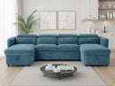 Capri Sofabed U Shape Corner – Grey, Green, Blue & Beige Living Room Sofa