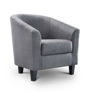 Hugo Tub Chair Slate Grey - Living with Luxury