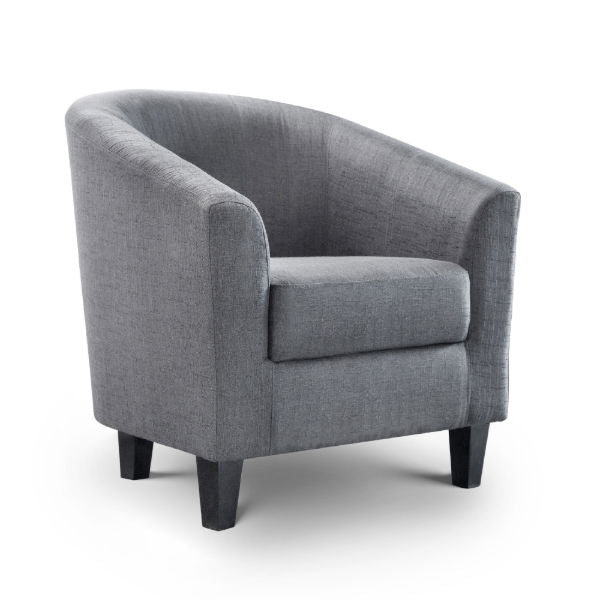 Hugo Tub Chair Slate Grey - Living with Luxury