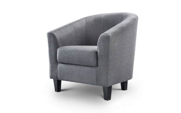 Hugo Tub Chair Slate Grey - Living with Luxury
