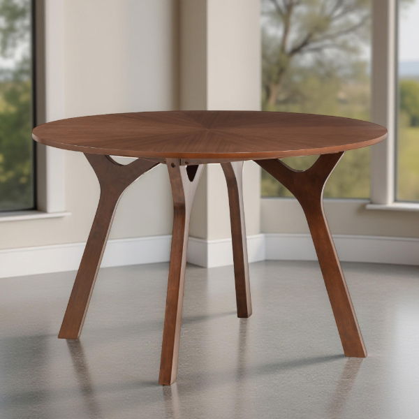 Huxley Round Table Walnut - Living with Luxury