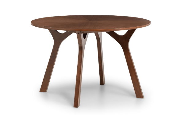 Huxley Round Table Walnut - Living with Luxury