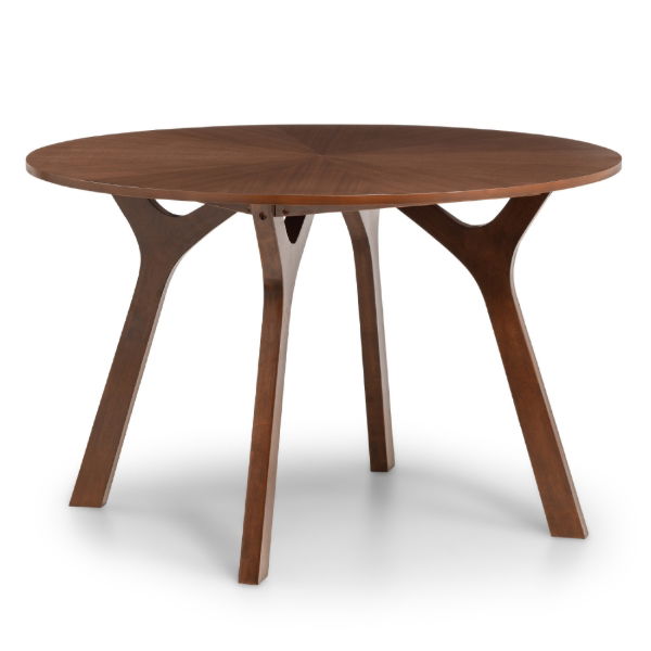 Huxley Round Table Walnut - Living with Luxury
