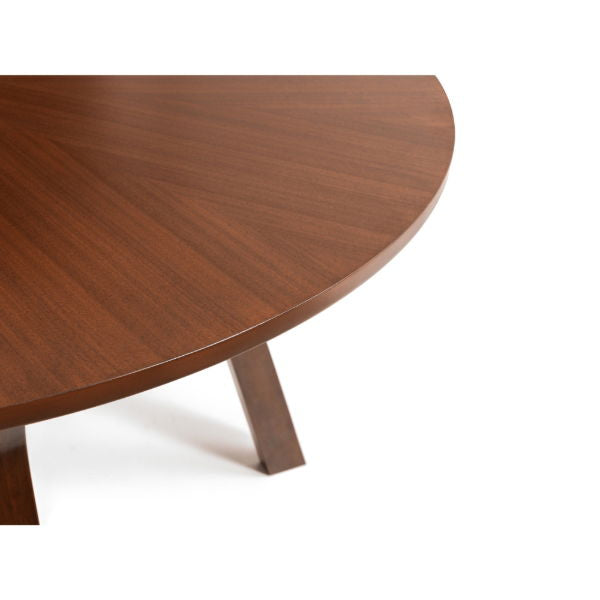 Huxley Round Table Walnut - Living with Luxury