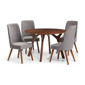 Huxley Round Table Walnut - Living with Luxury