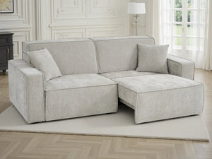 Houston 3 Seater Electric Sofabed – Beige, Grey & Green Living Room Sofa