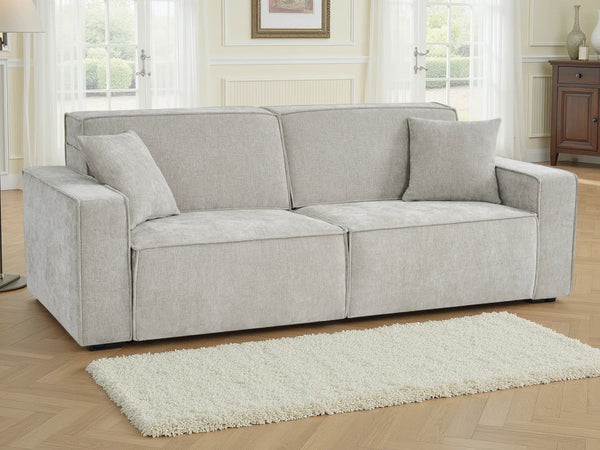 Houston 3 Seater Electric Sofabed – Beige, Grey & Green Living Room Sofa