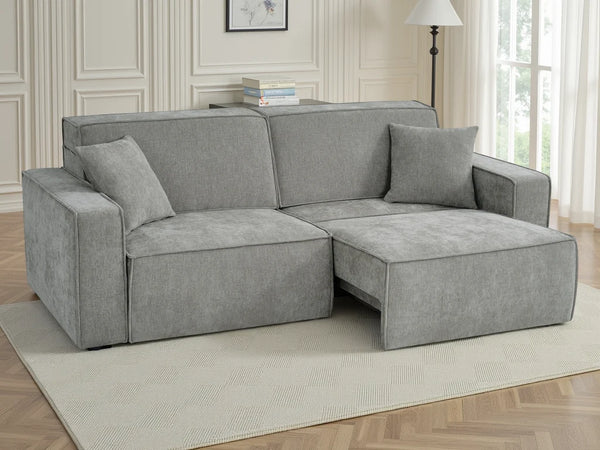 Houston 3 Seater Electric Sofabed – Beige, Grey & Green Living Room Sofa
