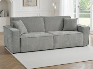 Houston 3 Seater Electric Sofabed – Beige, Grey & Green Living Room Sofa