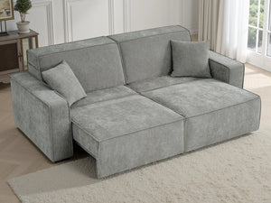 Houston 3 Seater Electric Sofabed – Beige, Grey & Green Living Room Sofa