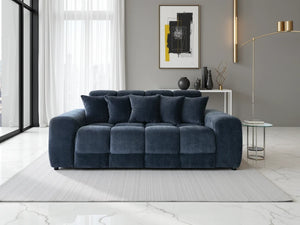 Jacob 3 Seater Sofa – Black & Natural Living Room Seating