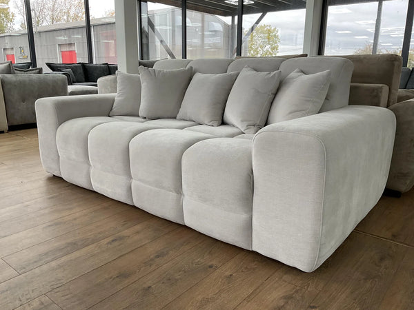 Jacob 3 Seater Sofa – Black & Natural Living Room Seating