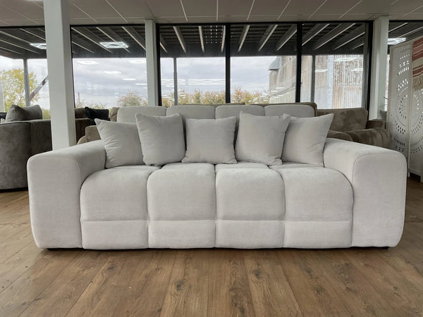 Jacob 3 Seater Sofa – Black & Natural Living Room Seating