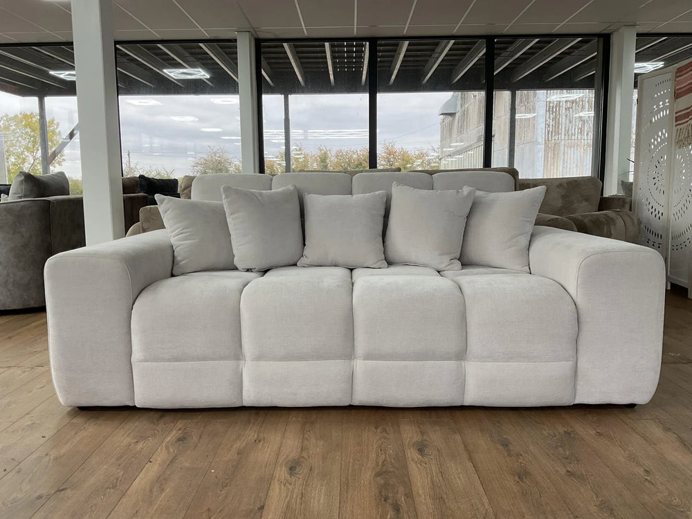 Jacob 3 Seater Sofa – Black & Natural Living Room Seating