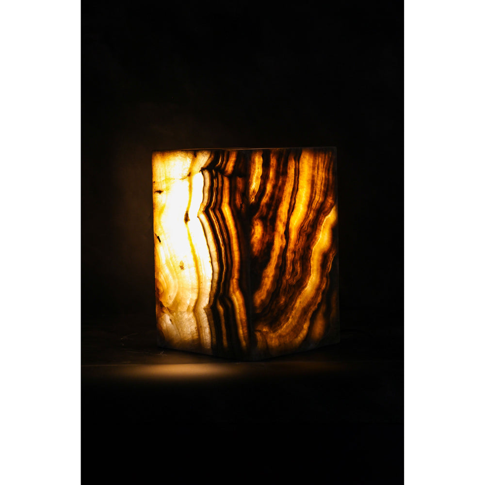 Onyx Side Table Pedestal - Hollow - No 13