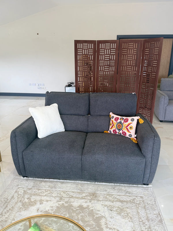 Ascot Charcoal Sofa 3+2 Set – Fabric Living Room Sofa Suite