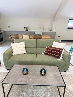 Ascot Green Sofa 3+2 Set – Fabric Living Room Sofa Suite
