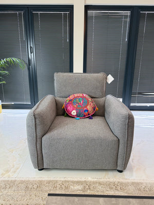 Ascot Grey Armchair – Upholstered Living Room Chair