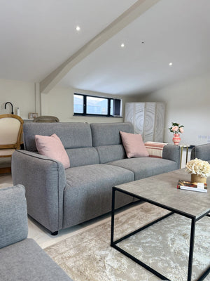 Ascot Grey Sofa 3+2 Set – Fabric Living Room Sofa Suite