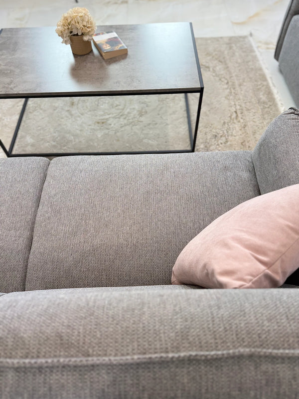 Ascot Grey Sofa 3+2 Set – Fabric Living Room Sofa Suite