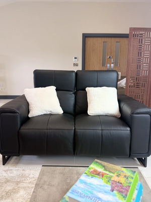 Richmond Black 3+2 Electric Recliner Sofa Set – Modern Living Room Furniture