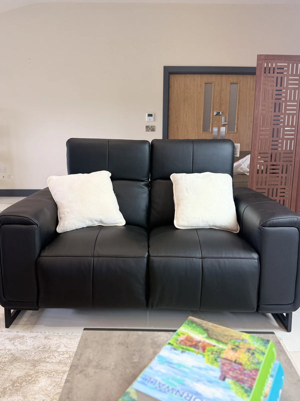 Richmond Black 3+2 Electric Recliner Sofa Set – Modern Living Room Furniture