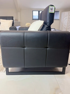 Richmond Black 3+2 Electric Recliner Sofa Set – Modern Living Room Furniture