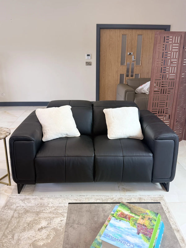 Richmond Black 3+2 Electric Recliner Sofa Set – Modern Living Room Furniture