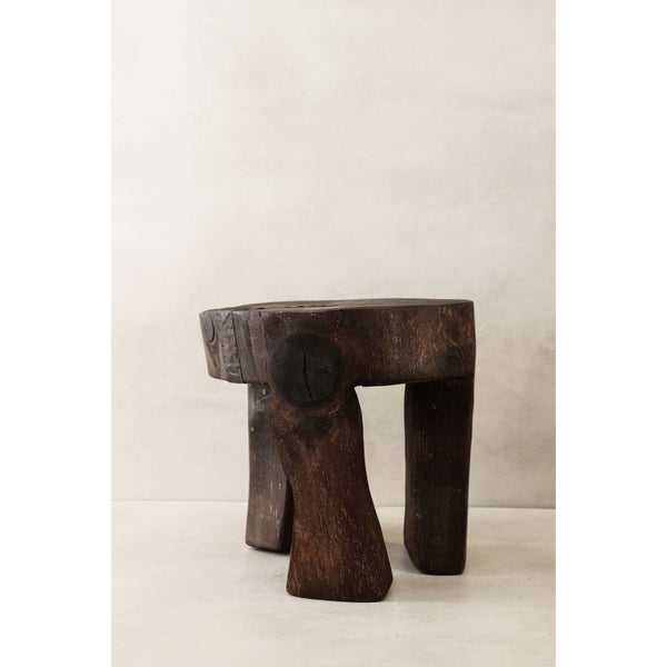 Hand Carved Wooden Stool\Side Table - 47.1