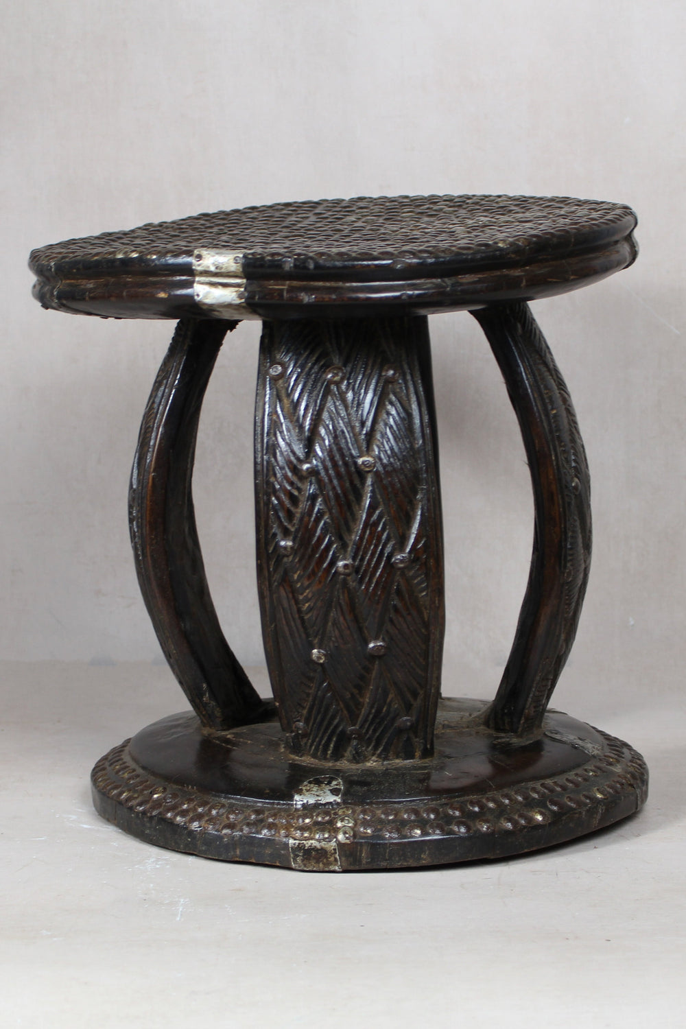 Vintage Rwanda Wood Side Table 2.1 - Living with Luxury