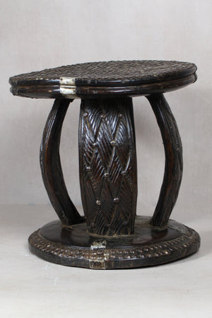 Vintage Rwanda Wood Side Table 2.1 - Living with Luxury