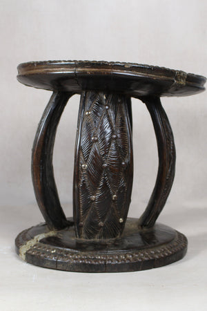 Vintage Rwanda Wood Side Table 2.1 - Living with Luxury