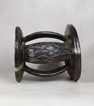 Vintage Rwanda Wood Side Table 2.1 - Living with Luxury