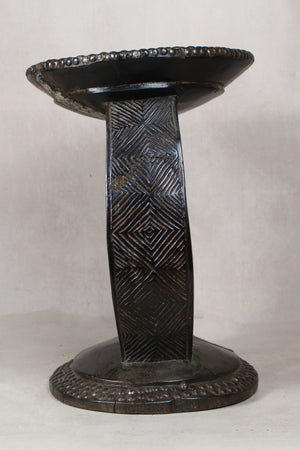 Vintage Rwanda Wood Side Table 2.2 - Living with Luxury