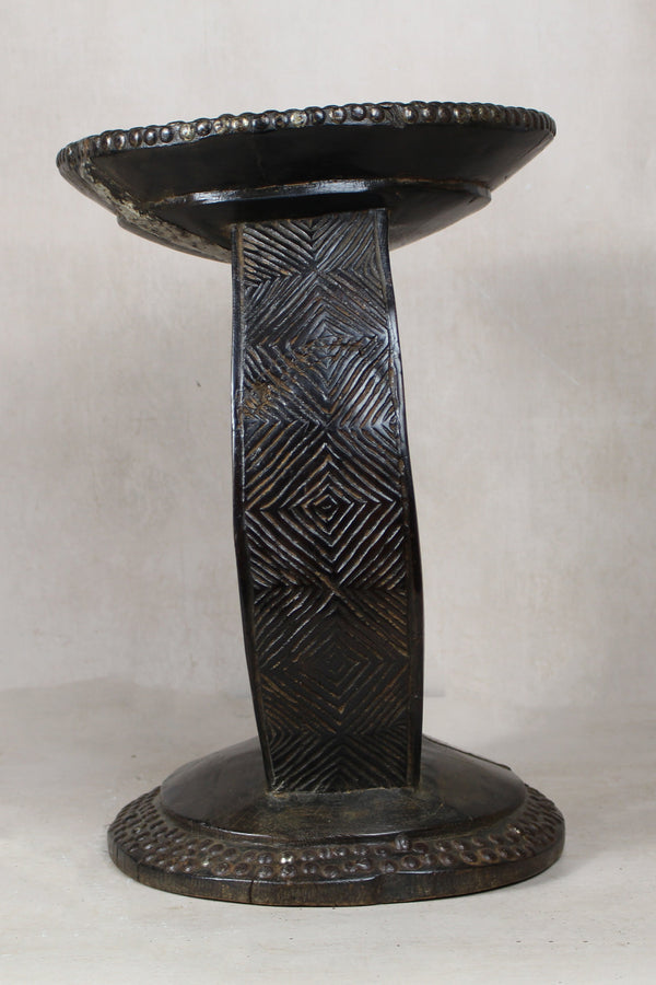 Vintage Rwanda Wood Side Table 2.2 - Living with Luxury