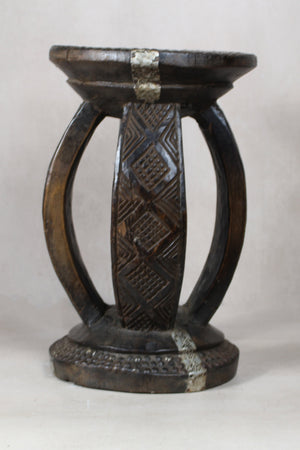 Vintage Rwanda Wood Side Table 2.3 - Living with Luxury