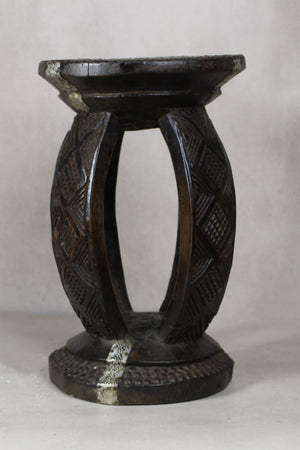 Vintage Rwanda Wood Side Table 2.3 - Living with Luxury