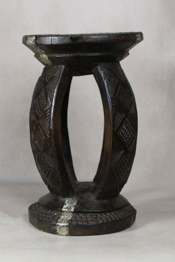 Vintage Rwanda Wood Side Table 2.3 - Living with Luxury