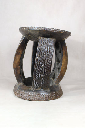 Vintage Rwanda Wood Side Table 2.4 - Living with Luxury