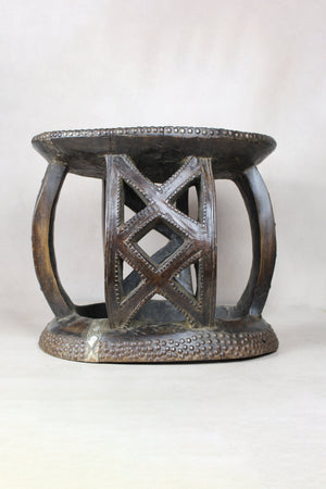 Vintage Rwanda Wood Side Table 2.4 - Living with Luxury