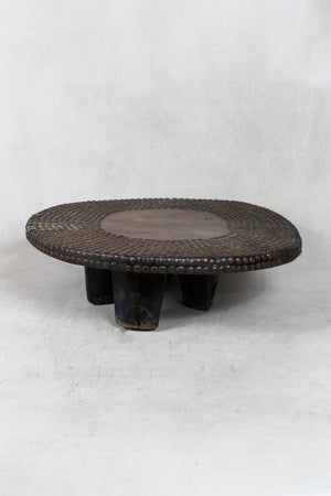 Vintage Ngombe Stud Wood Table DRC 2.6 - Living with Luxury