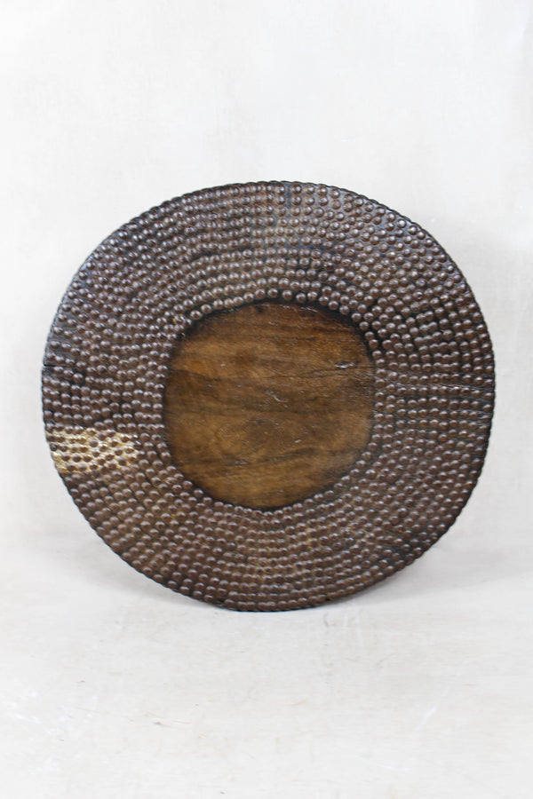 Vintage Ngombe Stud Wood Table DRC 2.6 - Living with Luxury