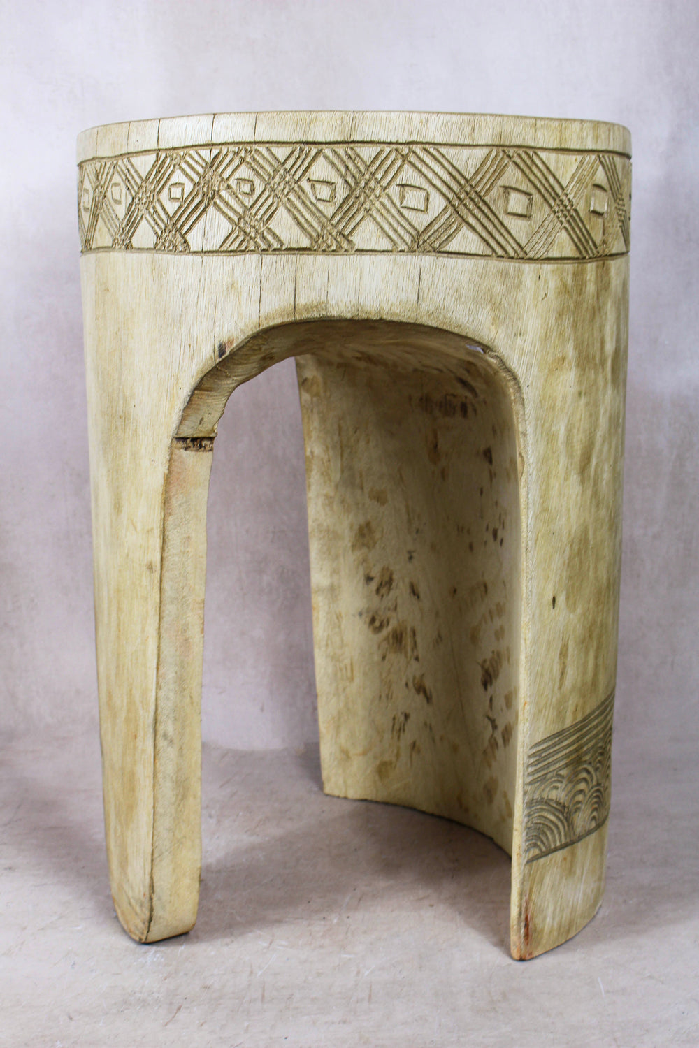 Wood Side Table - Cameroon - 94.2 - Living with Luxury