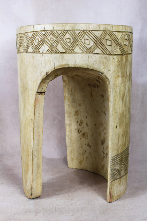 Wood Side Table - Cameroon - 94.2 - Living with Luxury