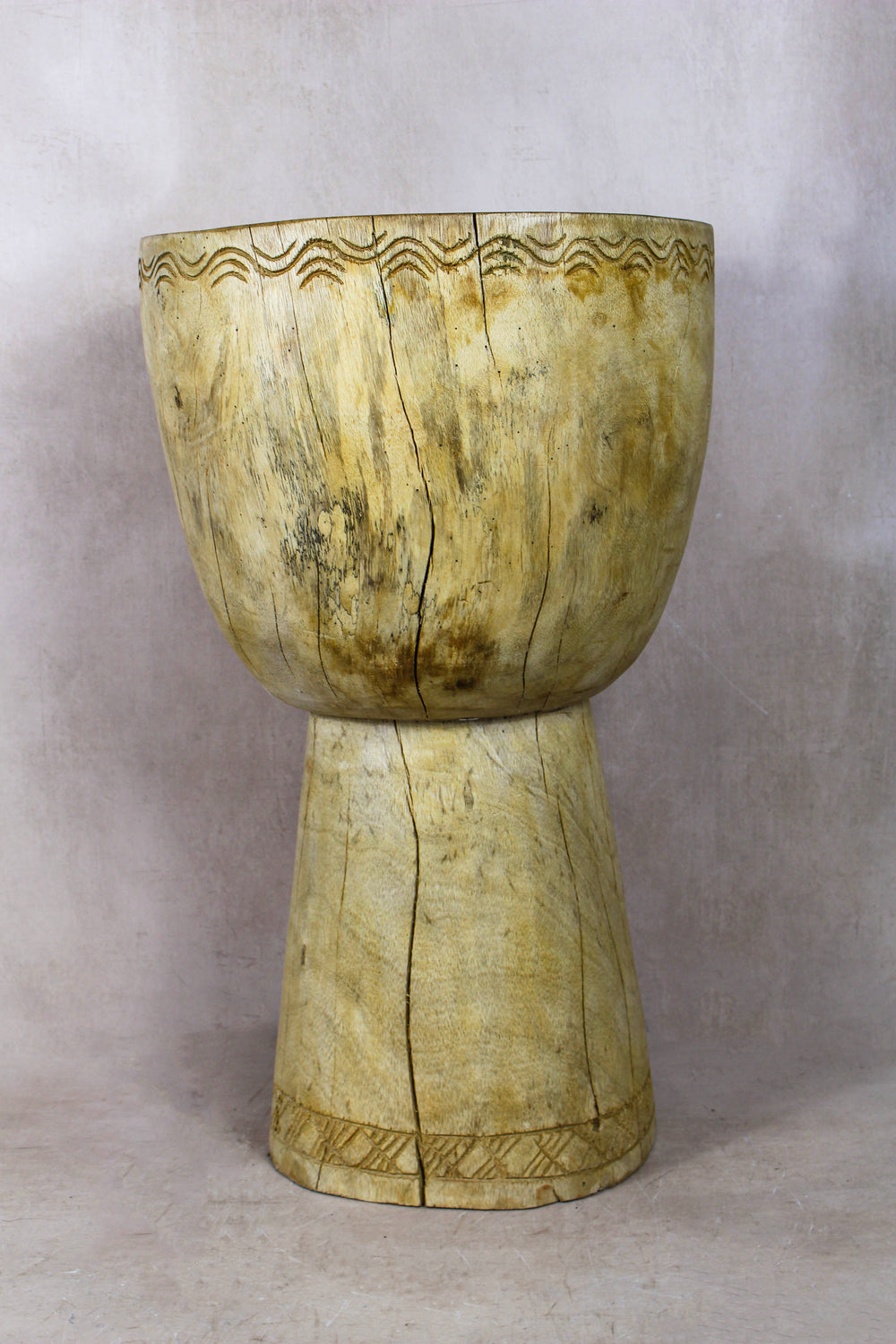 Tapered Wood Side Table - Cameroon - 93.8 - Living with Luxury